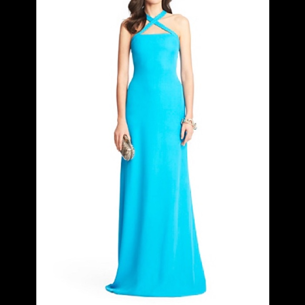 Diane Von Furstenburg - DVF - teal gown dress, size 0